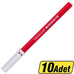 PENSAN İNCE UÇLU KOLİ KALEMİ KIRMIZI